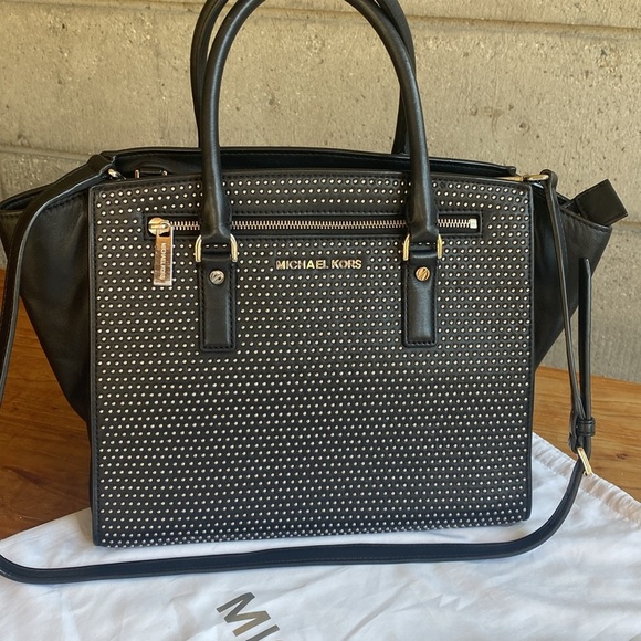 Michael Kors Studded Leather Purse - Picture 4 of 11